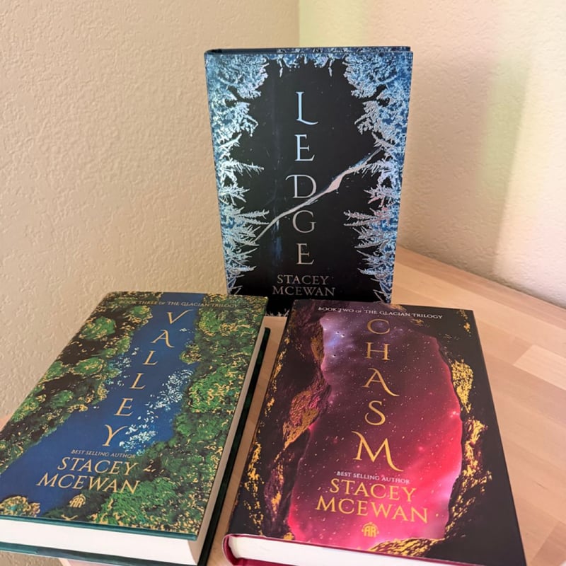The glacian trilogy signed by Stacey MCewan, Hardcover Pangobooks