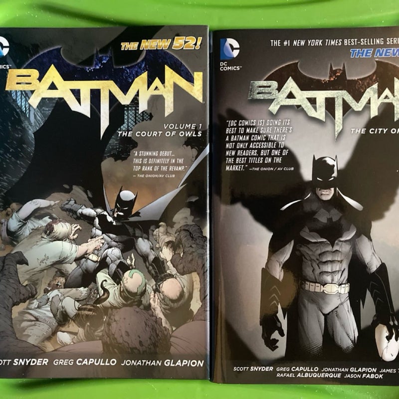 New 52 Batman Vol 1 and 2 HC by Scott Snyder