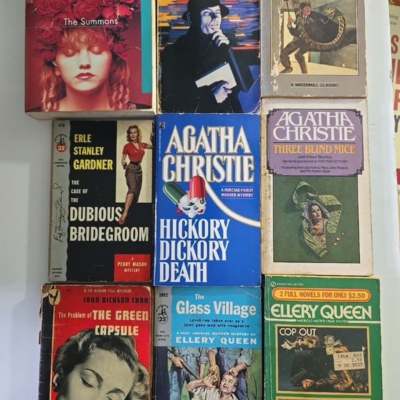 Mystery paperbacks lot 6 vintage Best Detectives Fiction 