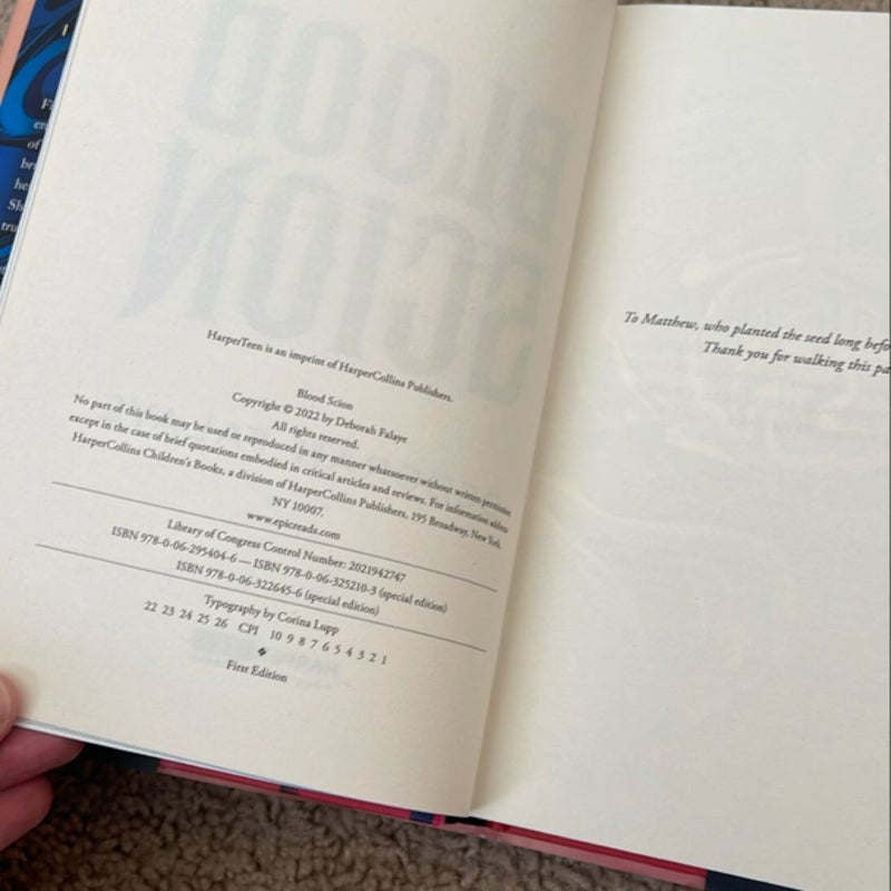 Blood Scion SIGNED FAIRYLOOT EDITION