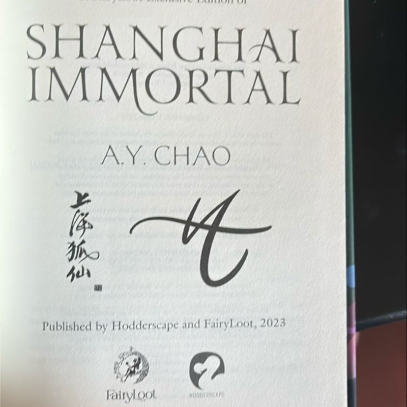 Shanghai Immortal SIGNED FAIRYLOOT EXCLUSIVE