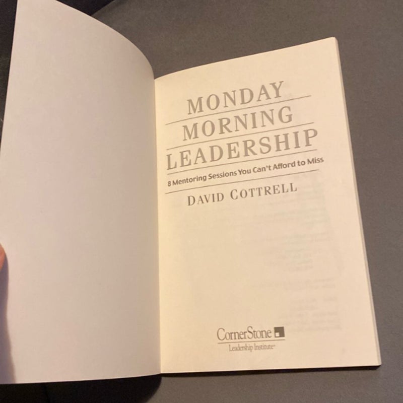 Monday Morning Leadership