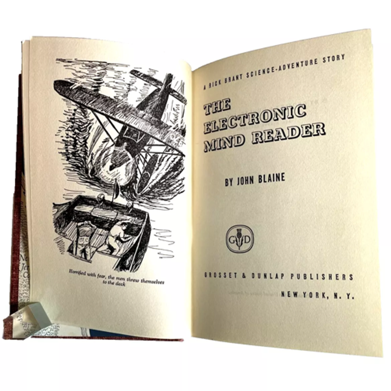 Rick Brant Science-Adventure THE ELECTONIC MIND READER JOHN BLAINE 1957 HC DJ