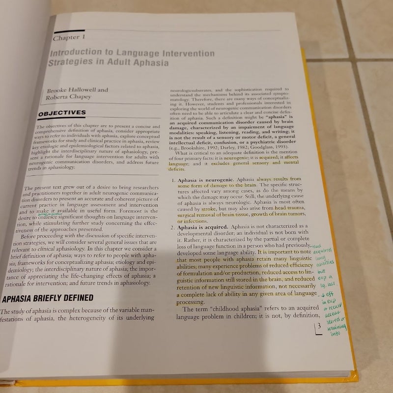 Language Intervention Strategies in Aphasia and Related Neurogenic Communication Disorders