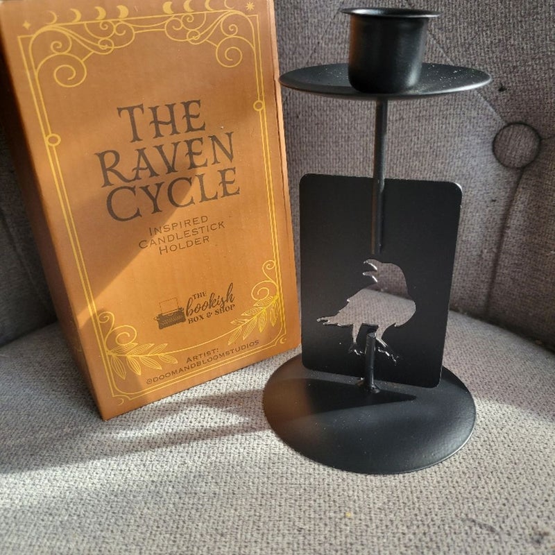 Raven Cycle candlestick holder