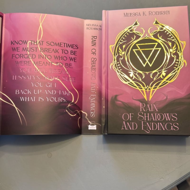 Rain of Shadows and Endings (bookishbox)