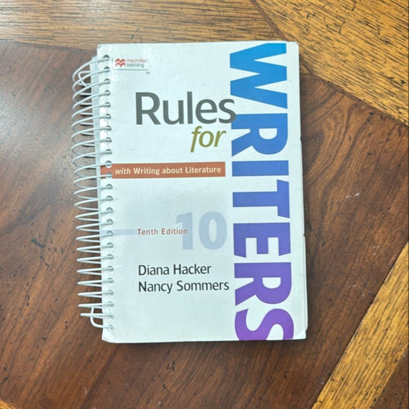 Rules for Writers with Writing about Literature (Tabbed Version)