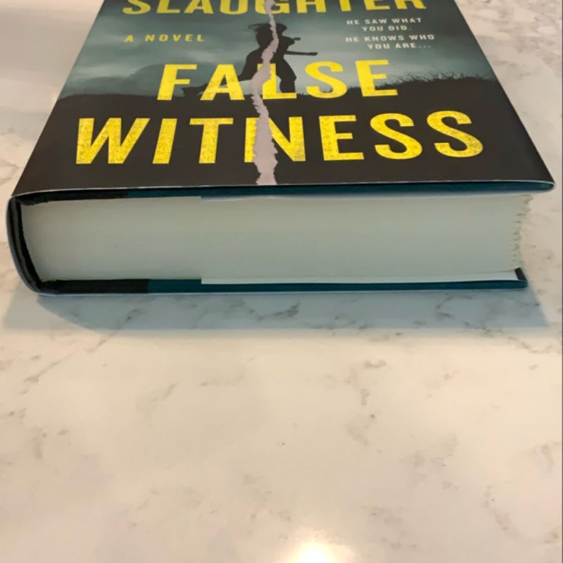 Signed! False Witness - First Edition