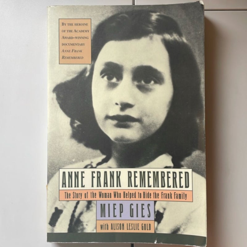 Anne Frank Remembered