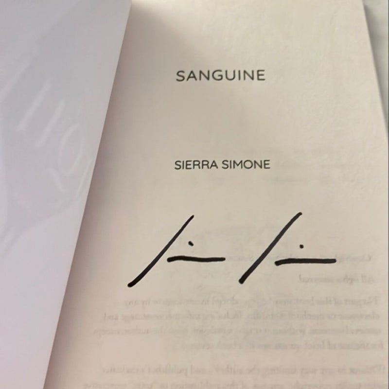 Sanguine - Signed Copy