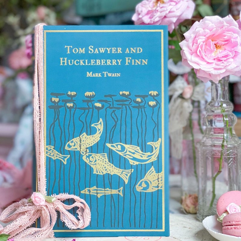 Tom Sawyer & Huckleberry Finn w/ Juniper Books Cover