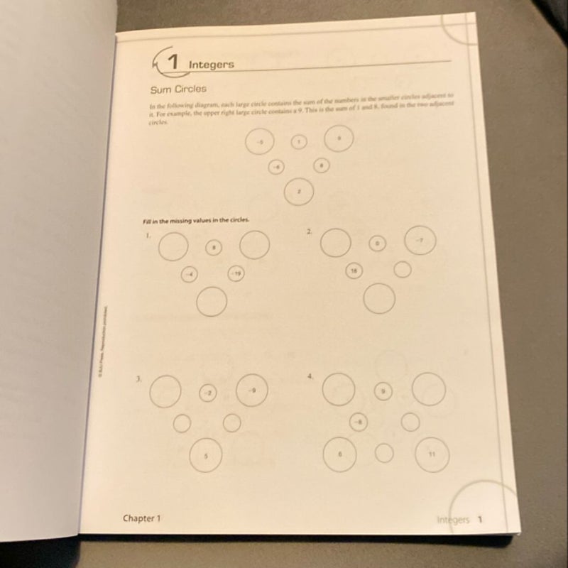 Pre Algebra Grade 8 Student Activities Manual 2nd Edition