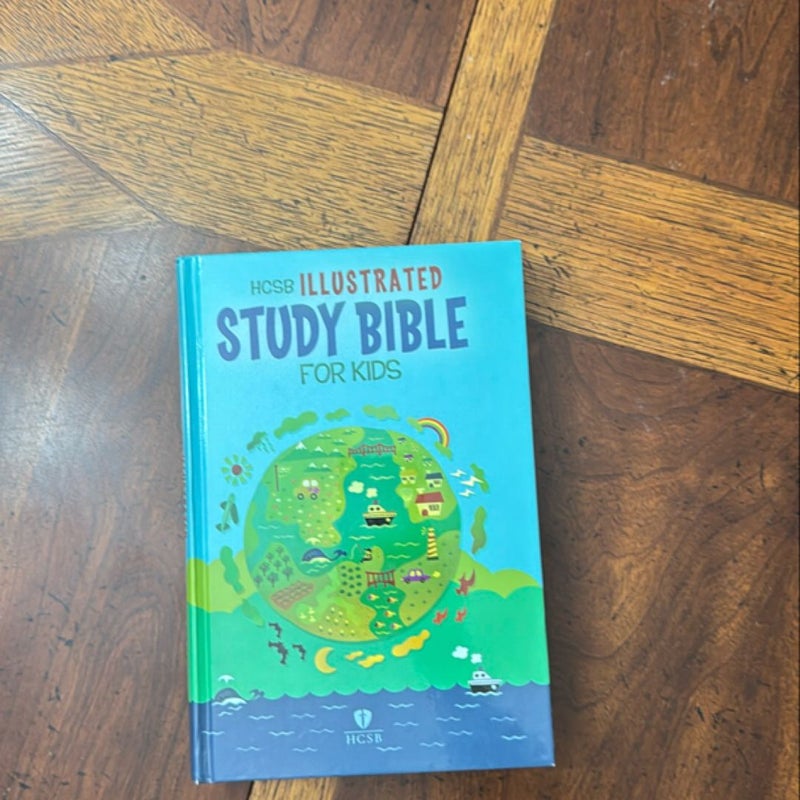 HCSB Illustrated Study Bible for Kids, Printed Hardcover