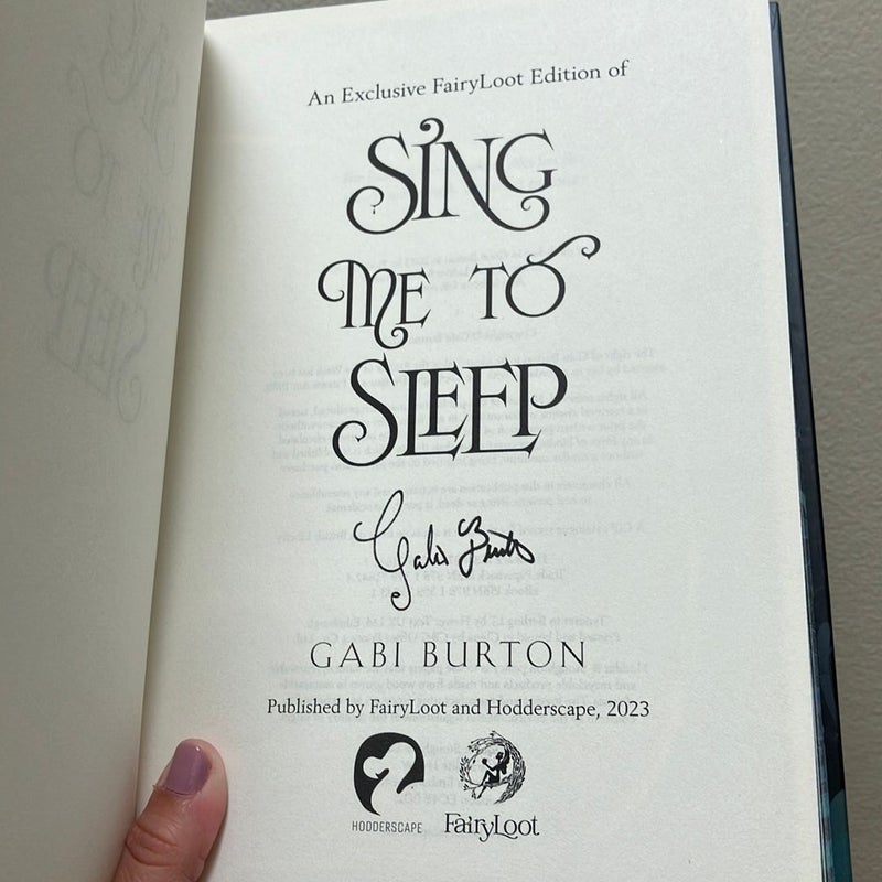 Sing Me To Sleep Fairyloot Signed edition