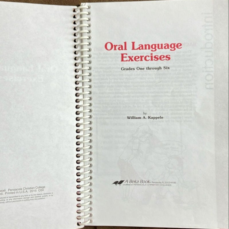 Oral language exercises