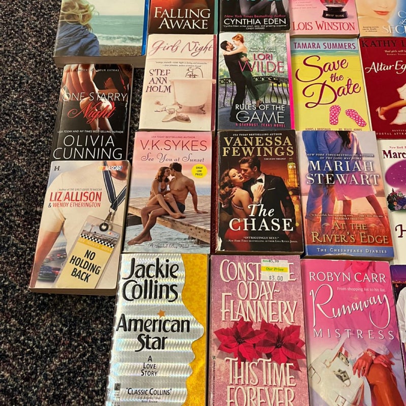 30 Fiction/Mystery/Romance Book Bundle