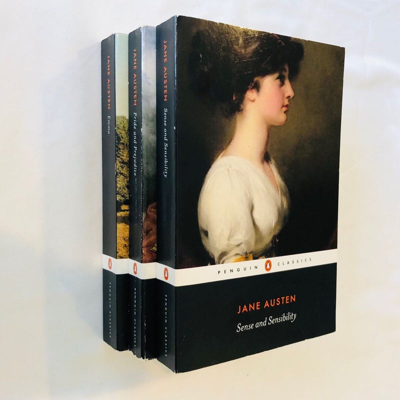 Jane Austen Bundle: Emma, Pride and Prejudice, Sense and Sensibility 