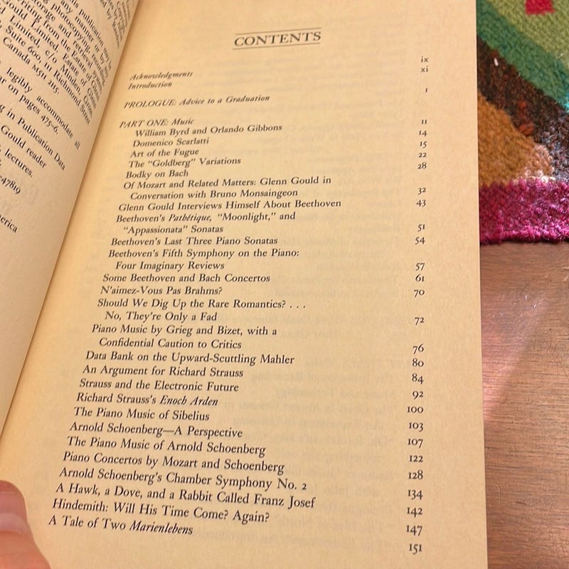 The Glenn Gould Reader (1984, 1st edition)