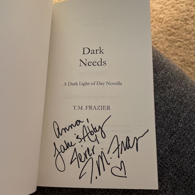 Dark Needs (out of print cover signed by the author)