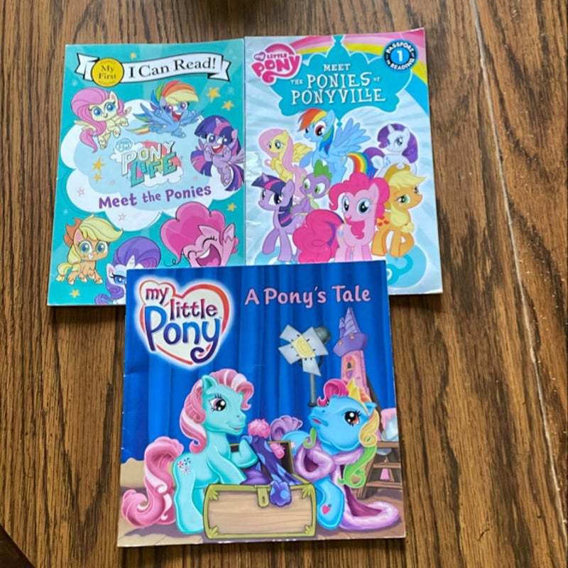 Bundle of 3:My Little Pony: Pony Life: Meet the Ponies; A Pony’s Tale; & Meet the Ponies of Ponyville