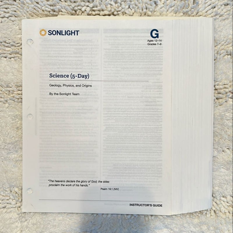 Sonlight Science G (5-day)