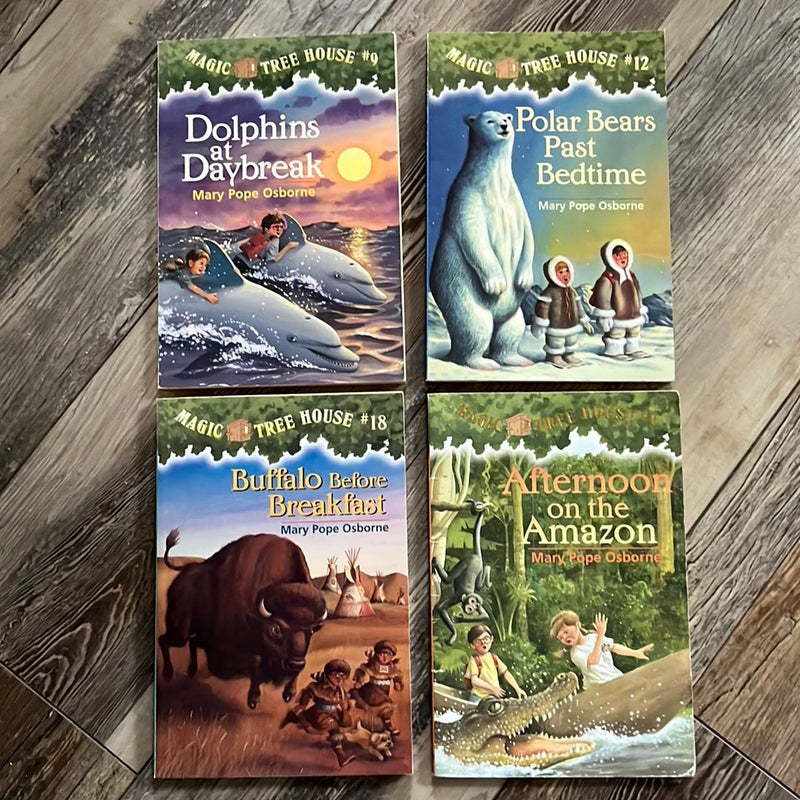 Collection of Magic Tree House Books - 4 in All