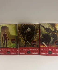 The Witcher Series (Books 1-3): Blood of Elves, The Time of Contempt,& Baptism of Fire