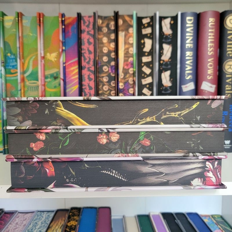 Signed Bookish Box Fate and Flame Series 1-3