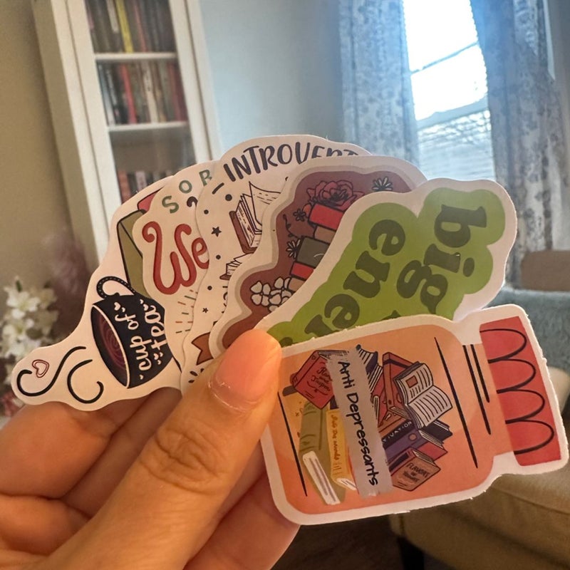 Book Lover Stickers 