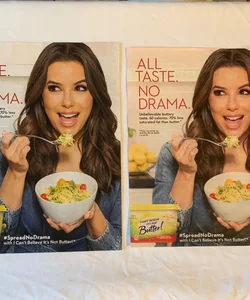 Eva Longoria “All Taste No Drama“ I Can’t Believe It’s Not Butter! Magazine Ad (2) Page Total 