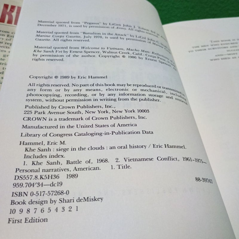 Khe Sanh - First Edition (Printing 1)