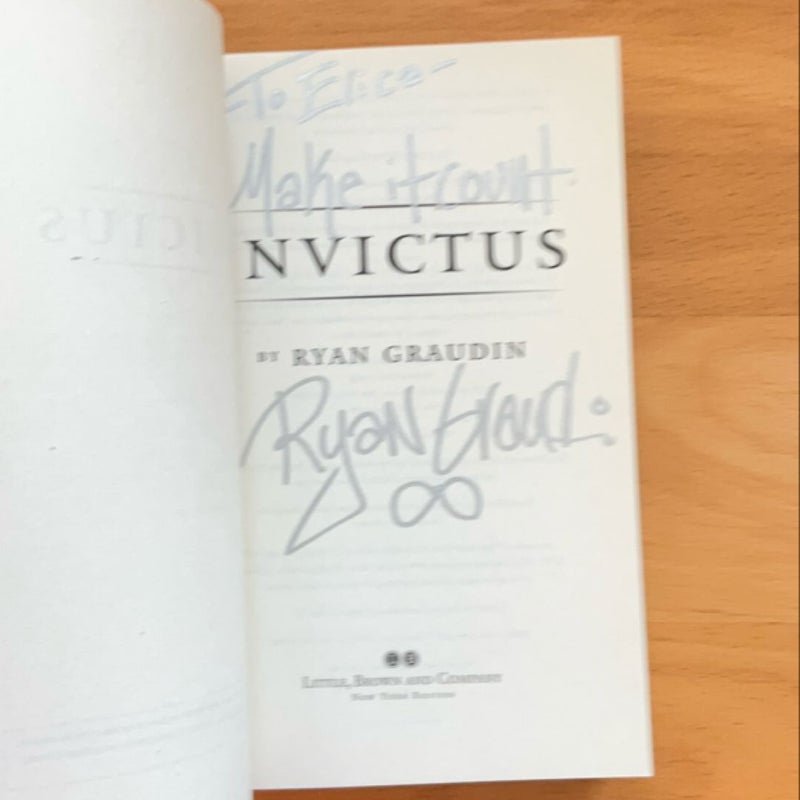 Invictus (signed ARC)