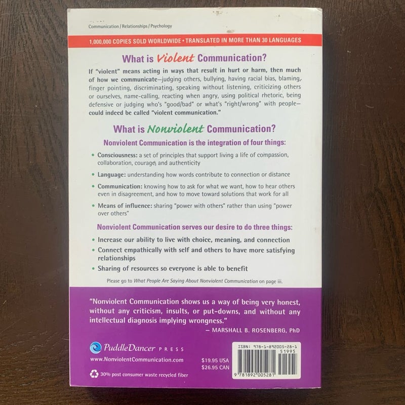 Nonviolent Communication: a Language of Life