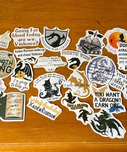 Fourth Wing Stickers