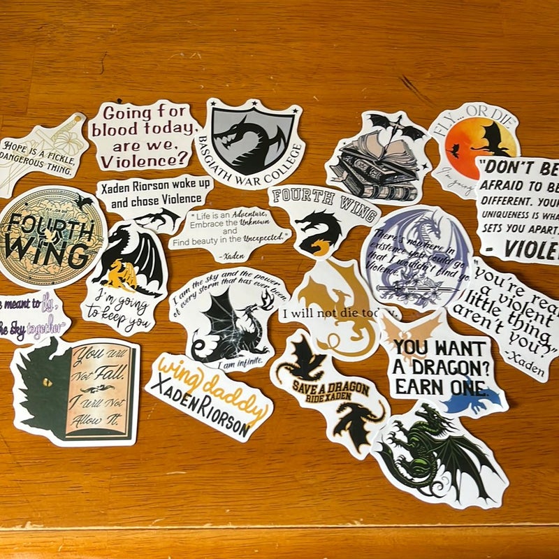 Fourth Wing Stickers