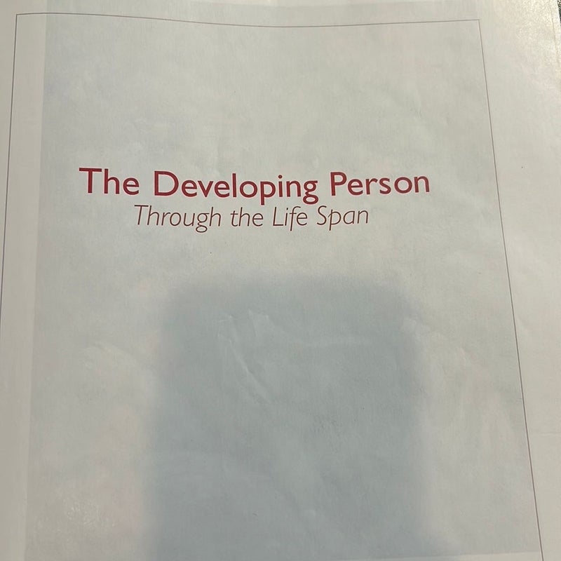 The Developing Person Through the Life Span (paper)