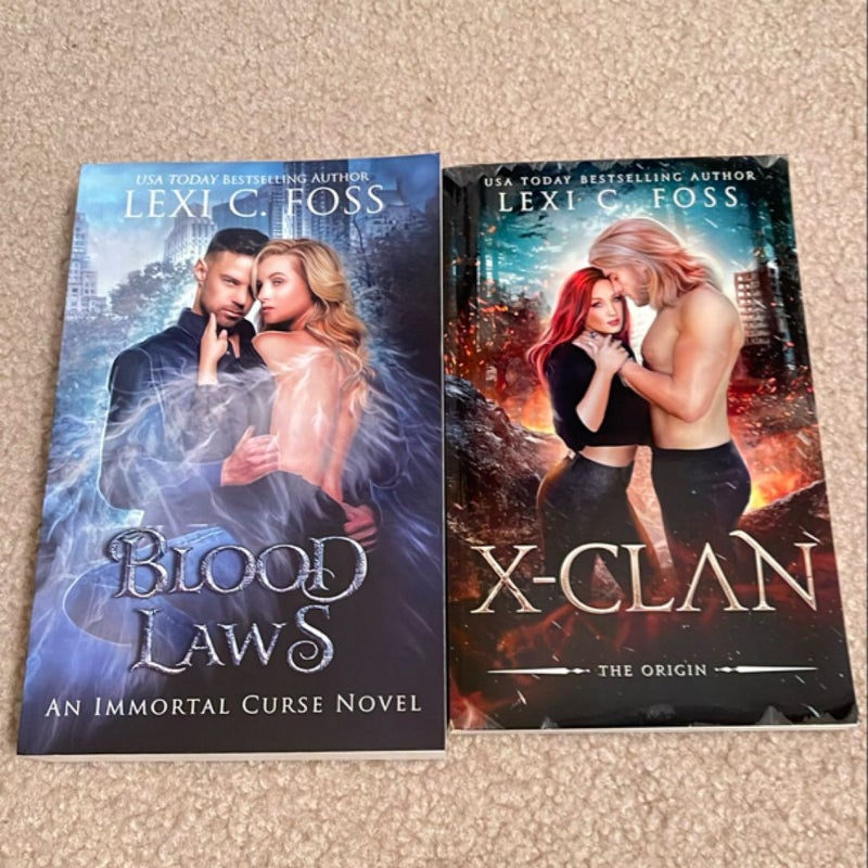 Blood Laws and X-Clan by Lexi Foss