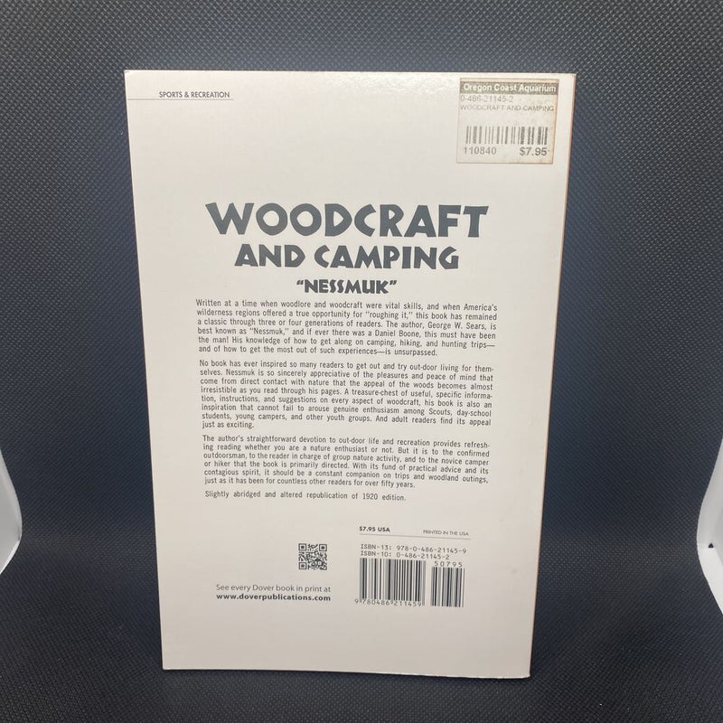 Woodcraft and Camping by W. Sears Nessmuk, Paperback Pango Books