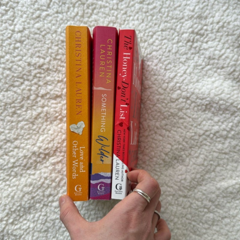 Something Wilder, The honey don’t list, Love & other words bundle 