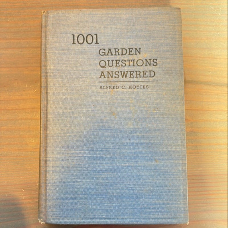 1001 Garden Questions Answered