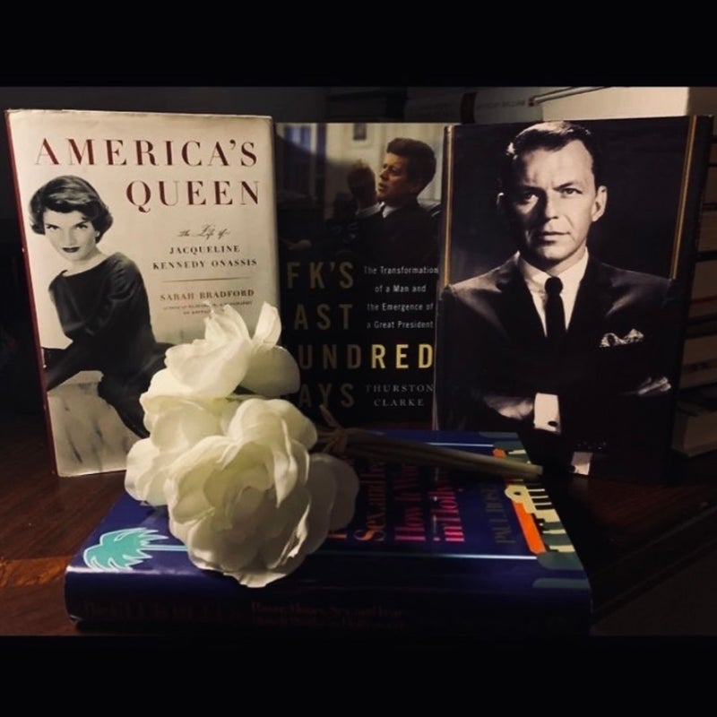 Kennedy Old Hollywood Sinatra Jacqueline Kennedy Onassis History Book Lot ~