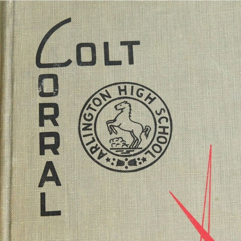 Vintage 1956 Colt Corral Yearbook