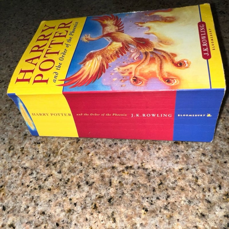 Harry Potter and the Order of the Phoenix UK Edition Second Print 2004