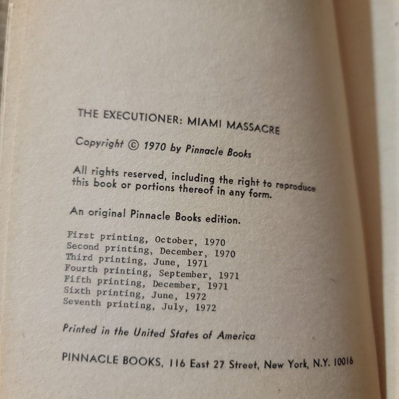 The Executioner: Miami Massacre (1970)