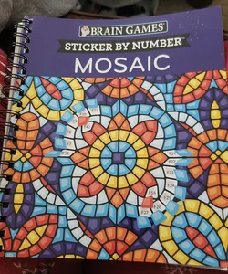 Brain Games - Sticker by Number: Mosaic (20 Complex Images to Sticker) [Book]