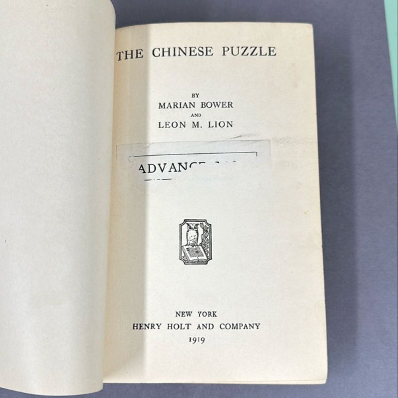 The Chinese Puzzle 