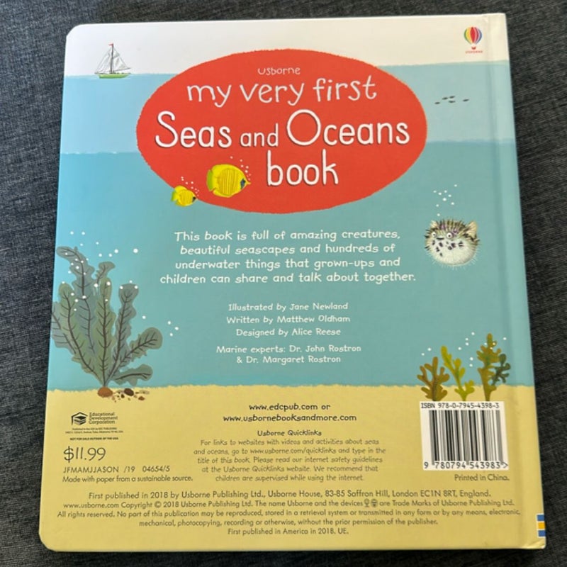 My Very First Seas and Oceans Book