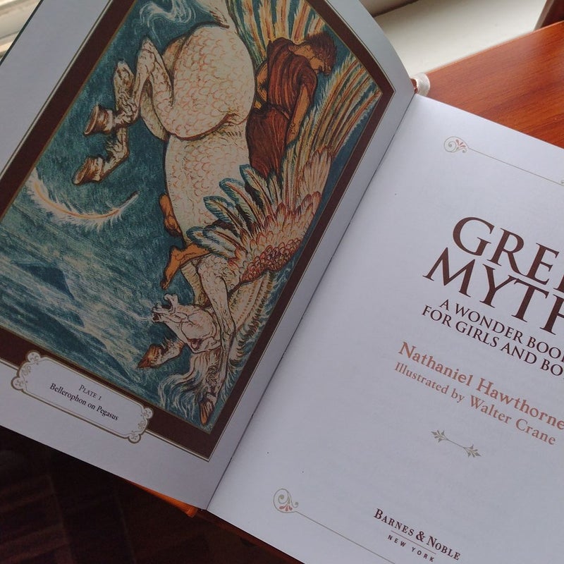 Greek Myths: a Wonder Book for Girls and Boys (Barnes and Noble Collectible Classics: Children's Edition)