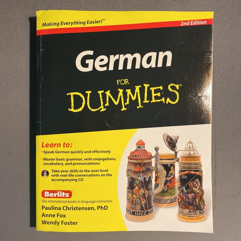 German for Dummies, (with CD)