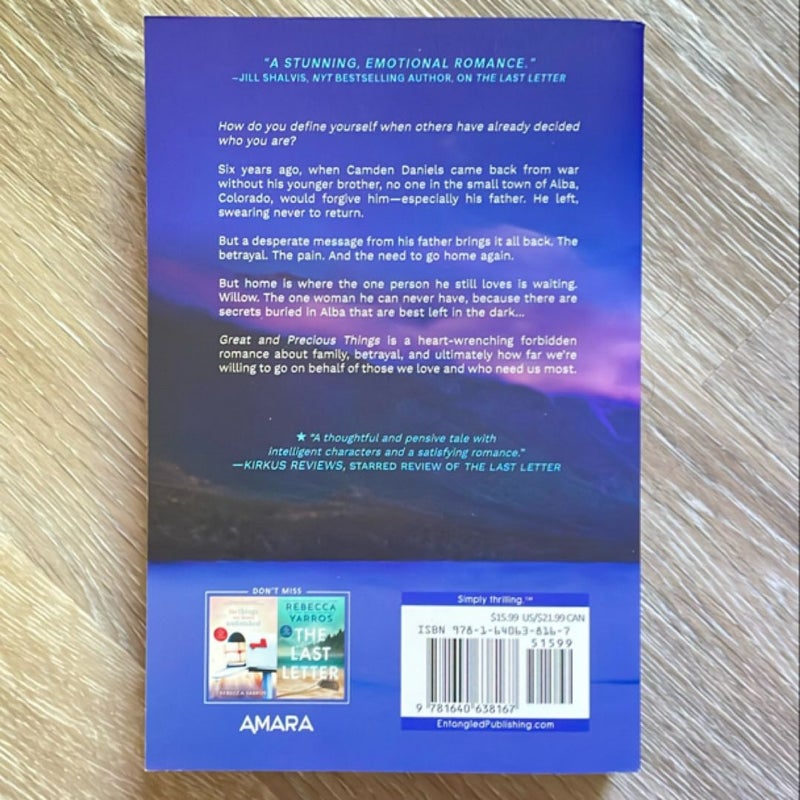 Great and Precious Things by Rebecca Yarros, Paperback Pangobooks